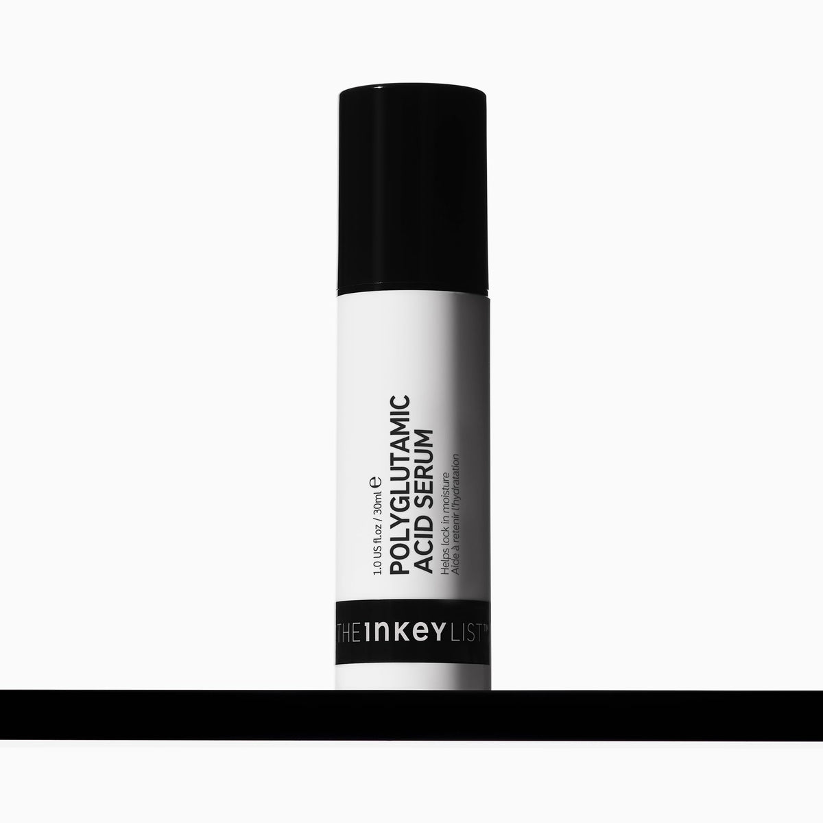 The INKEY List Polyglutamic Acid Serum bottle delivering hydration for dry skin.