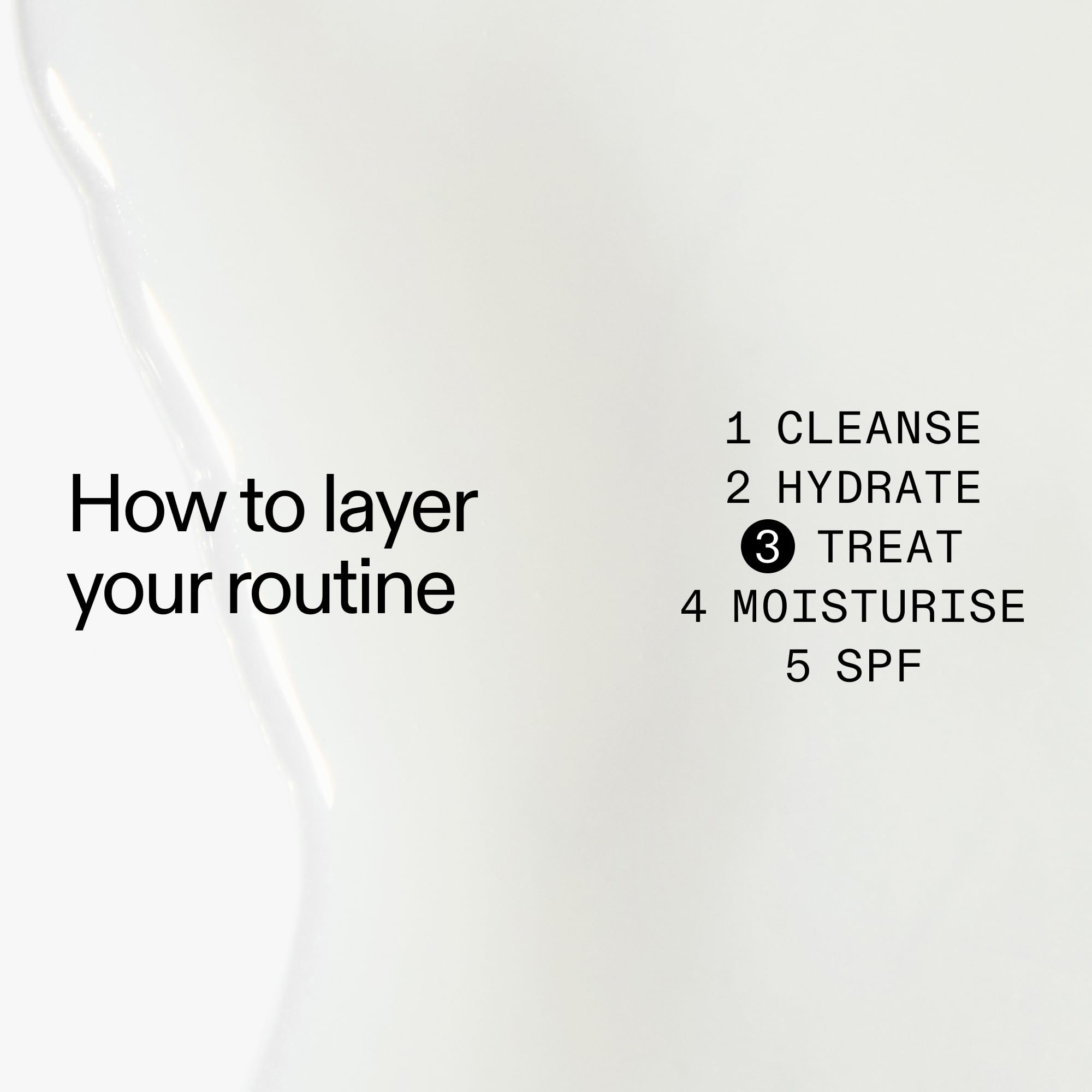 Texture close-up of The INKEY List Polyglutamic Acid Serum shows a silky finish.