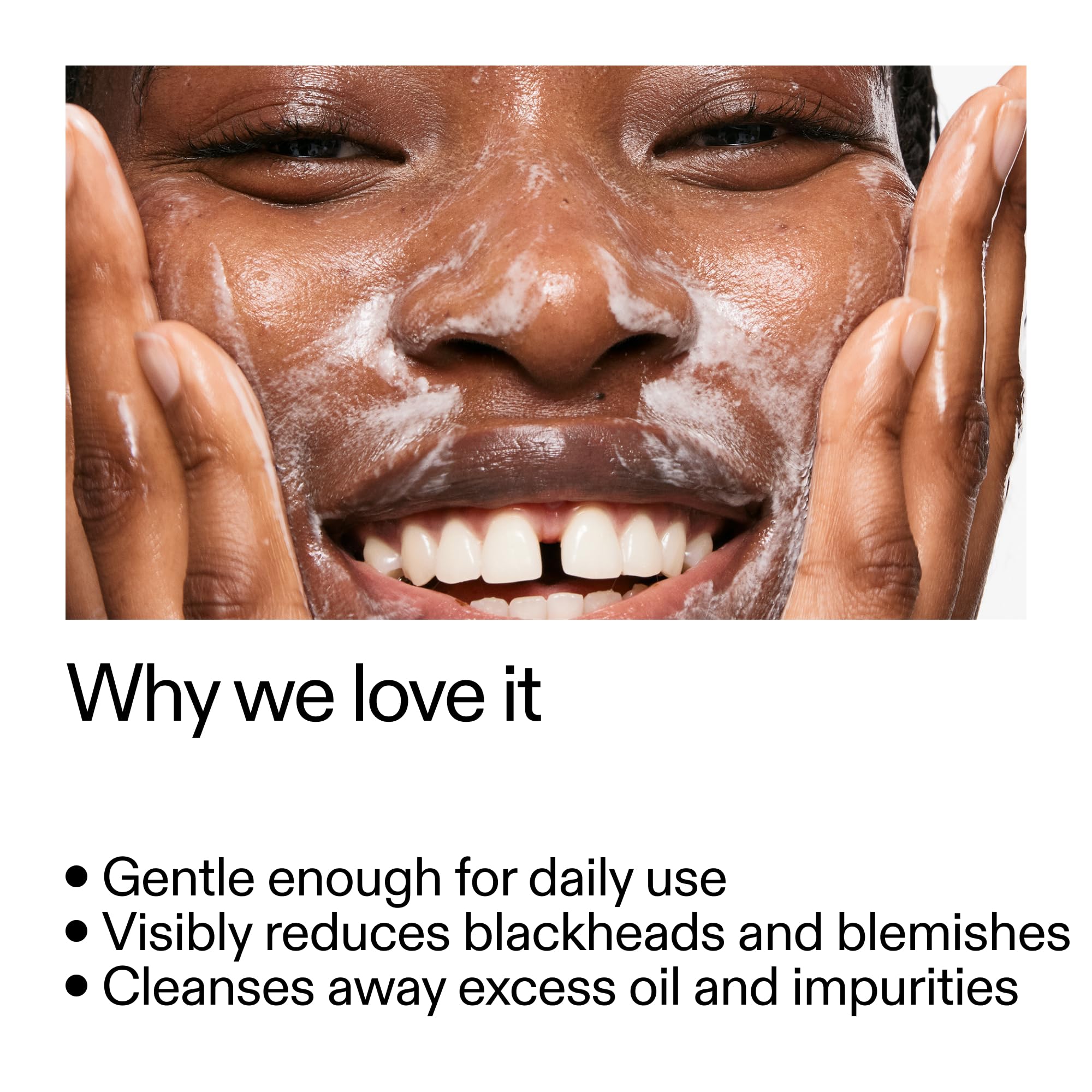 Foamy lather from The INKEY List cleanser for a refreshing wash.