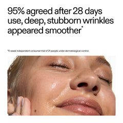The INKEY List serum texture swatch highlights apricot kernel oil and squalane