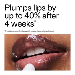 Swatch of Tripeptide Plumping Lip Balm shows fuller-looking lips