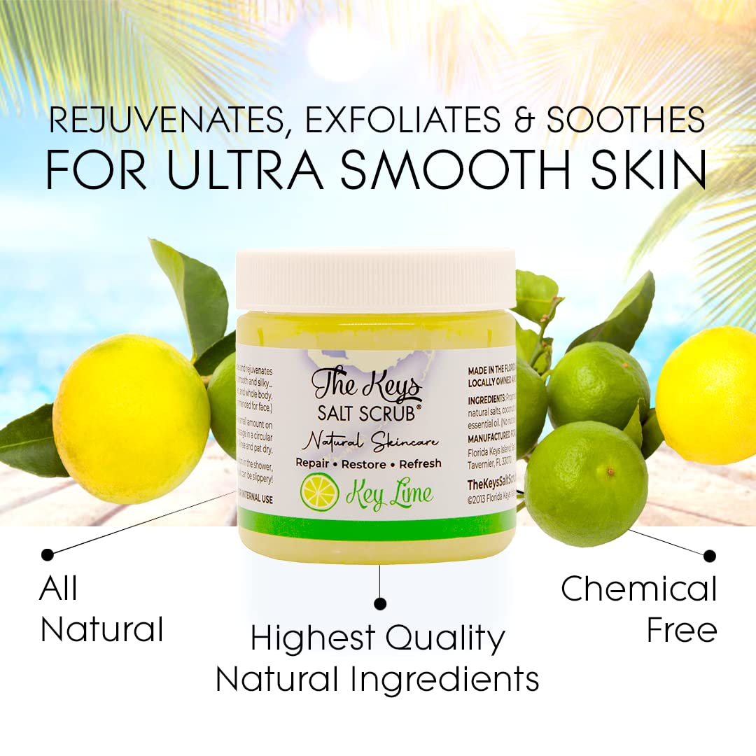 Rich sea salt texture for deep exfoliation and glow.
