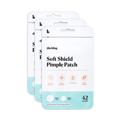 The Klog Soft Shield 14mm patch on skin for targeted, discreet blemish care.