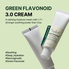 The Lab by Blanc Doux Green Flavonoid 3.0 Cream texture closeup highlighting lightweight hydration