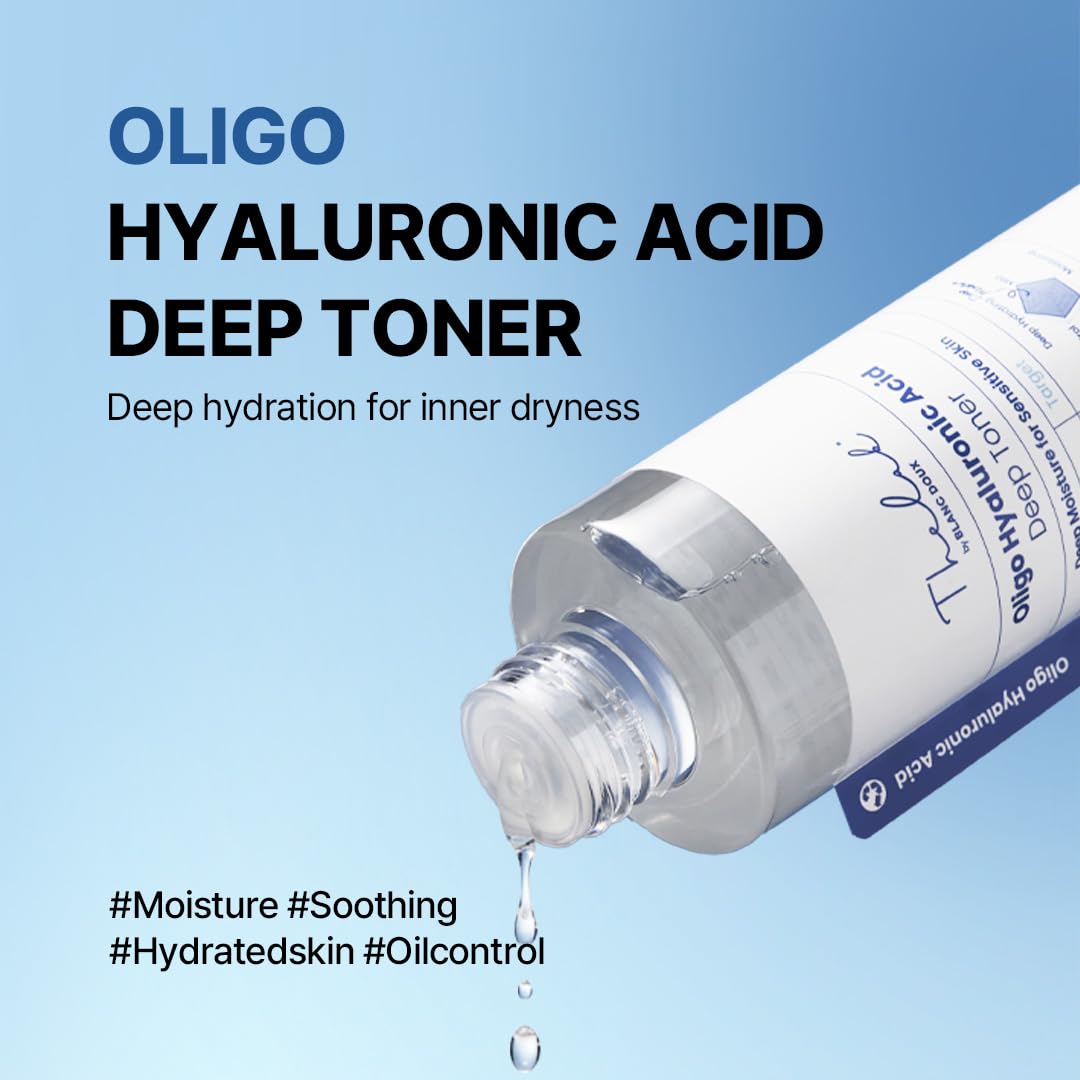 THE LAB BY BLANC DOUX Oligo Hyaluronic Toner label closeup highlighting ingredients