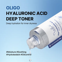 THE LAB BY BLANC DOUX Oligo Hyaluronic Toner label closeup highlighting ingredients
