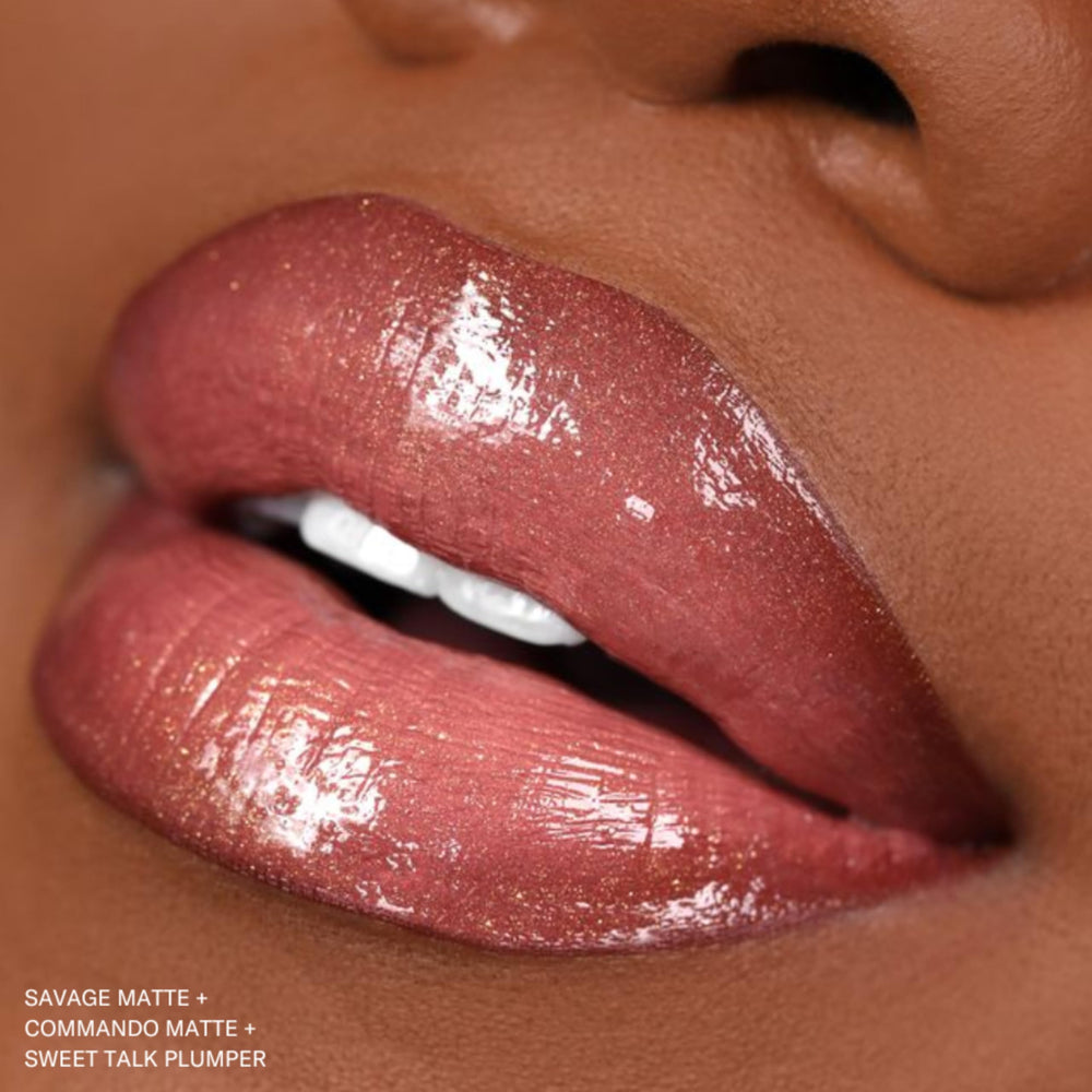 The Lip Bar ombre look using Commando adds dimension and depth