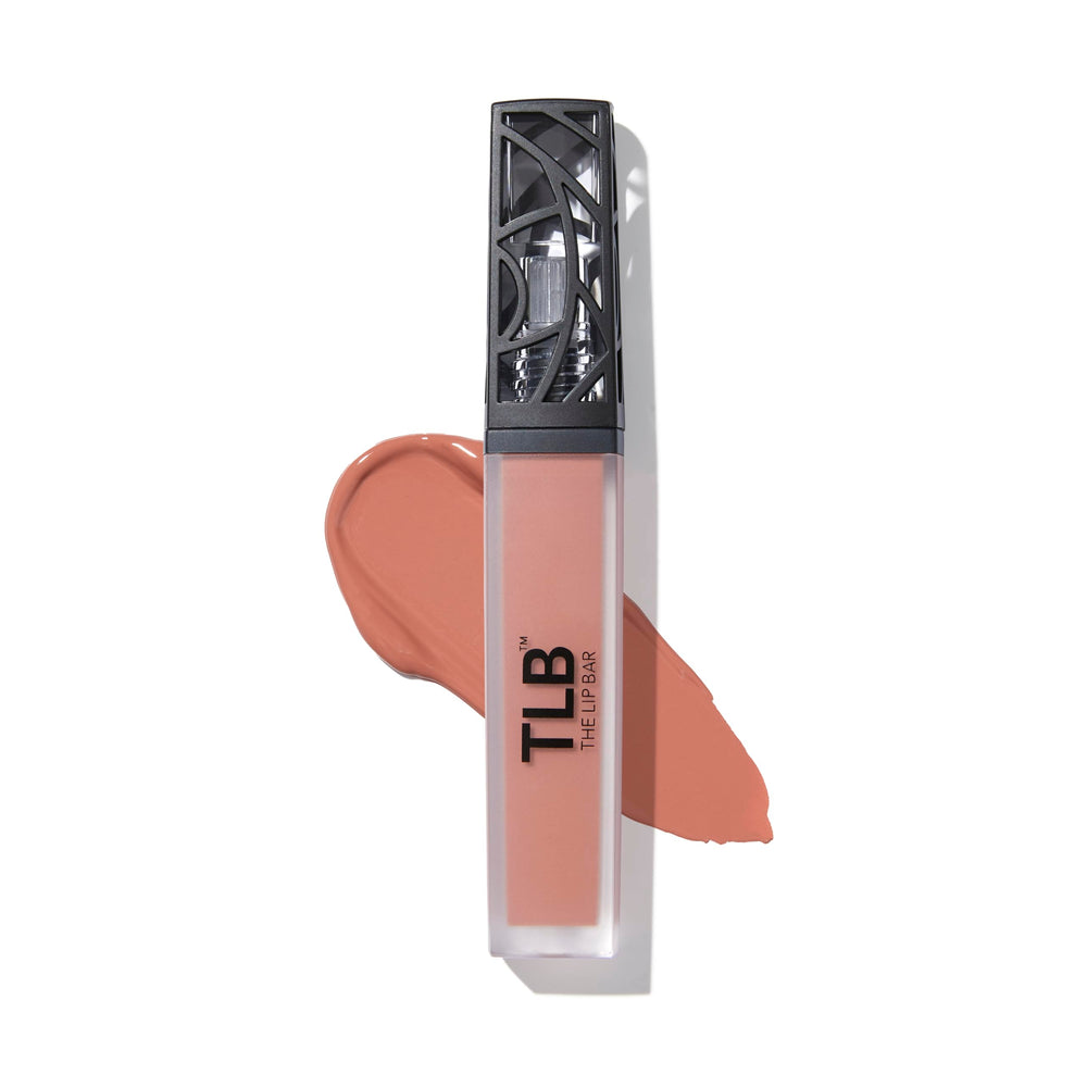 The Lip Bar Commando swatch reveals peachy nude shade for everyday wear