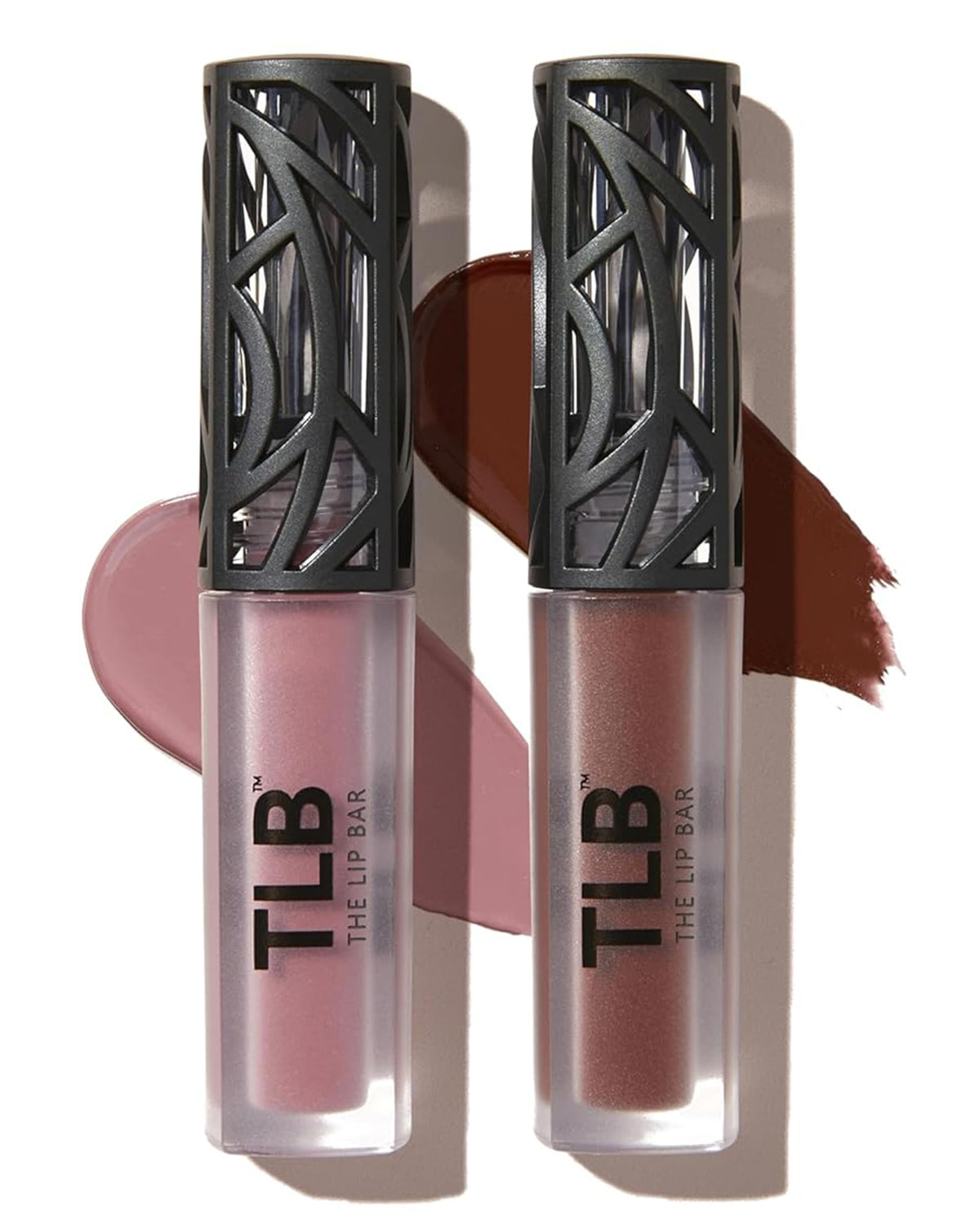 The Lip Bar Curlfriend Mauve Pink liquid matte swatch with smooth glide for all-day color.