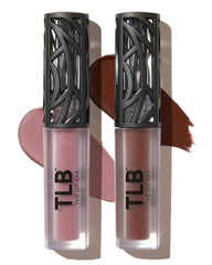 The Lip Bar Curlfriend Mauve Pink liquid matte swatch with smooth glide for all-day color.