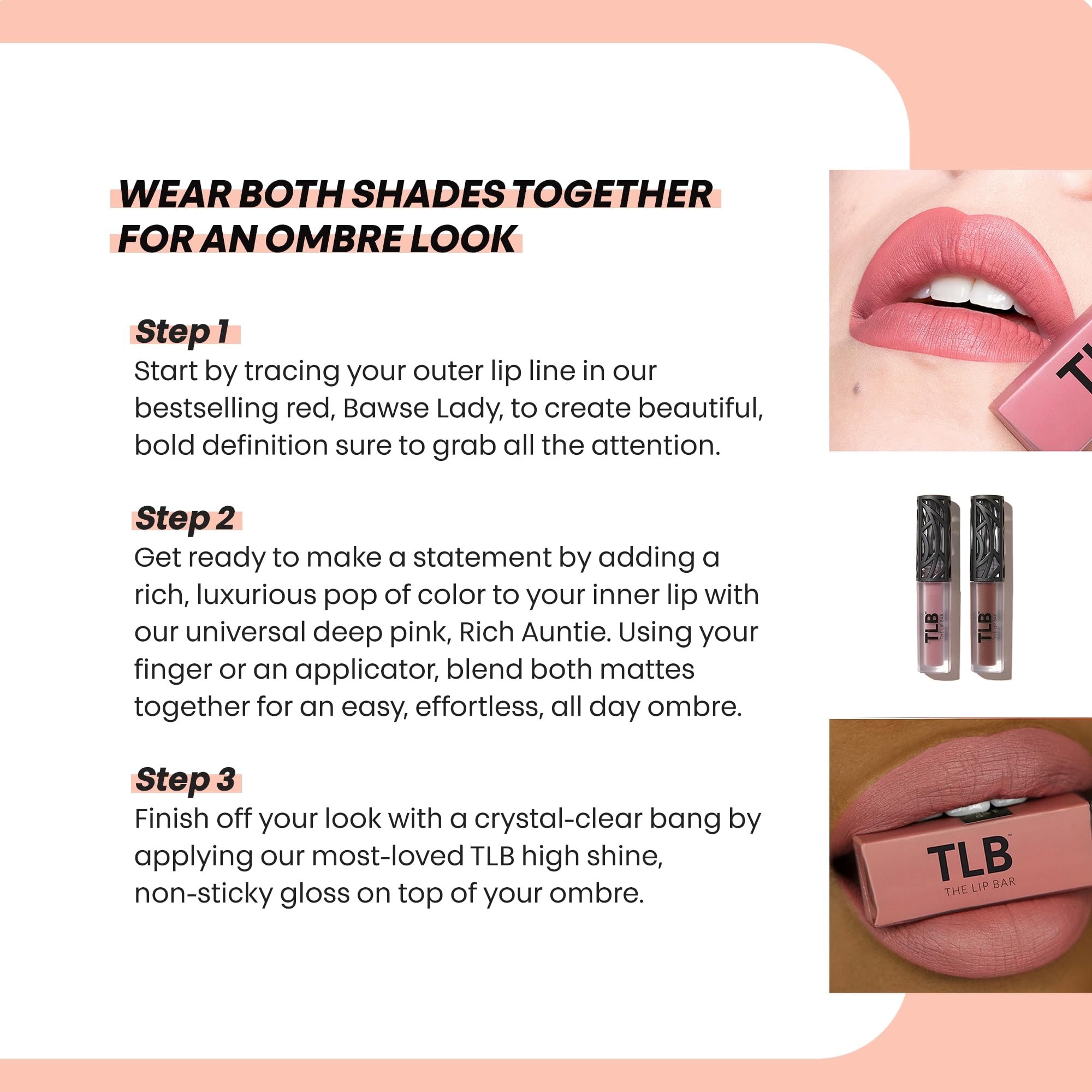 The Lip Bar mini bottle packaging shown for travel-friendly on-the-go color.
