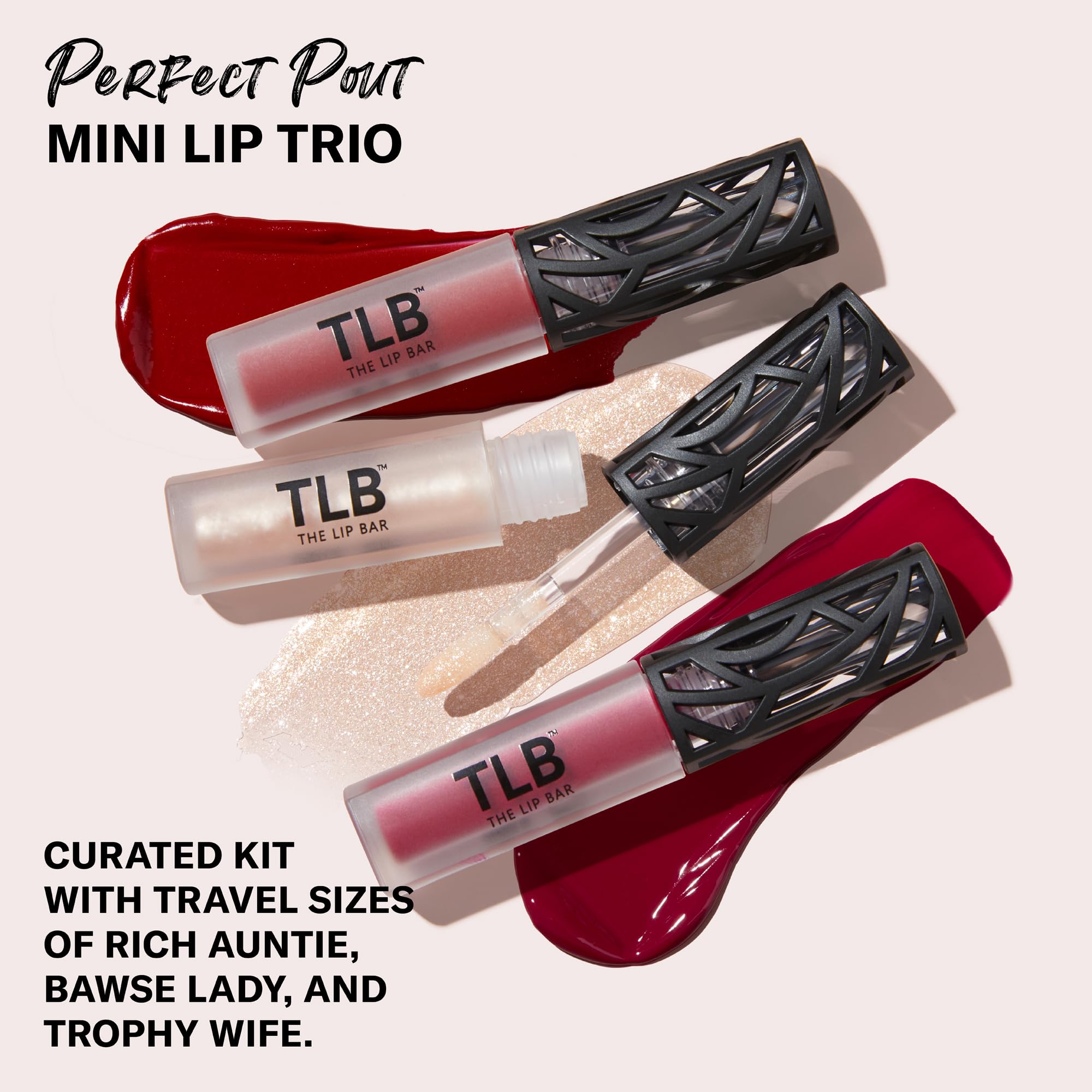 The Lip Bar Rich Auntie deep berry liquid matte lipstick swatch