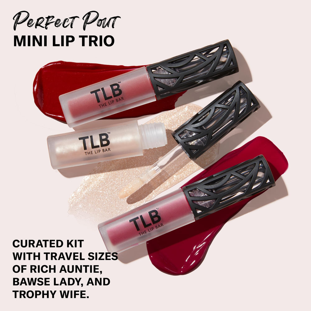 The Lip Bar Rich Auntie deep berry liquid matte lipstick swatch