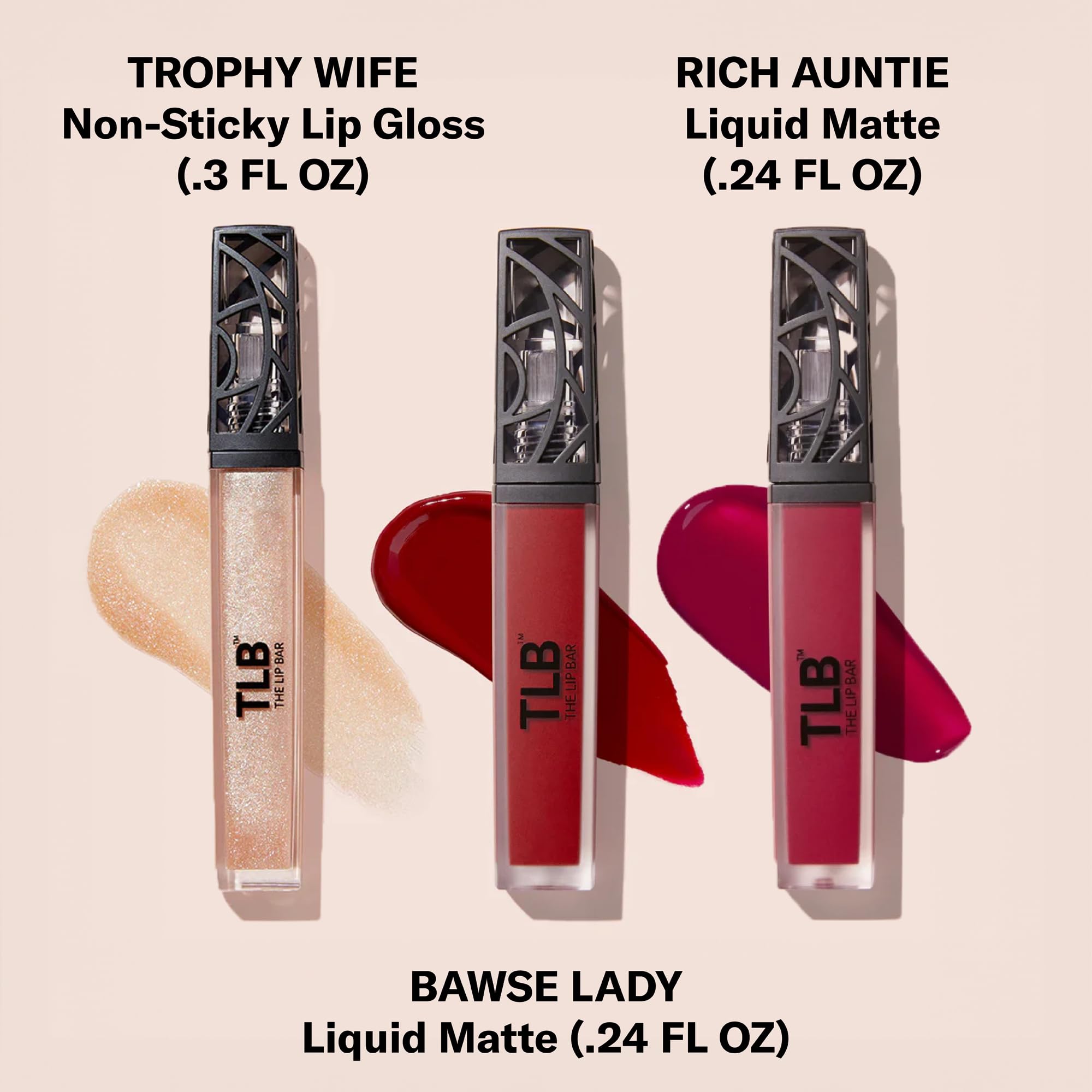 The Lip Bar Trophy Wife champagne shimmer lip gloss glossy finish
