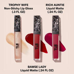 The Lip Bar Trophy Wife champagne shimmer lip gloss glossy finish