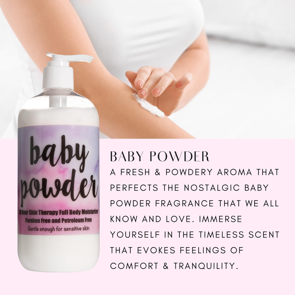The Lotion Company bottle with pump dispenser delivering quick, non-greasy moisture.