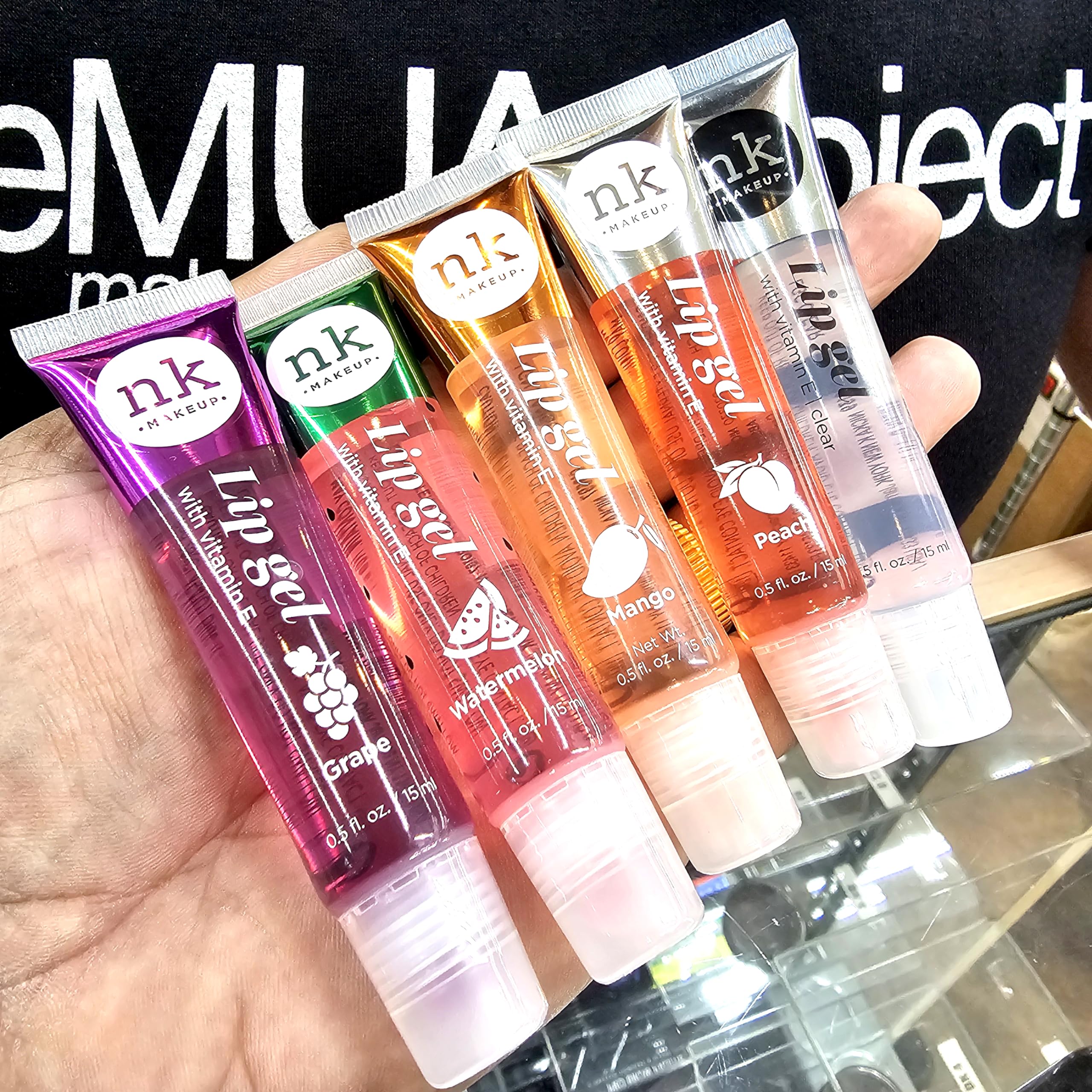 The Make-Up Artist Project fruity lip gels set offers hydration and glossy color.