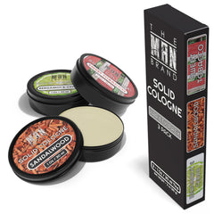 The Man Brand solid cologne bergamot cedar for refined daytime aroma