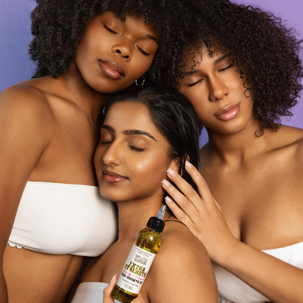 The Mane Attraction castor oil gloss signals deep conditioning.
