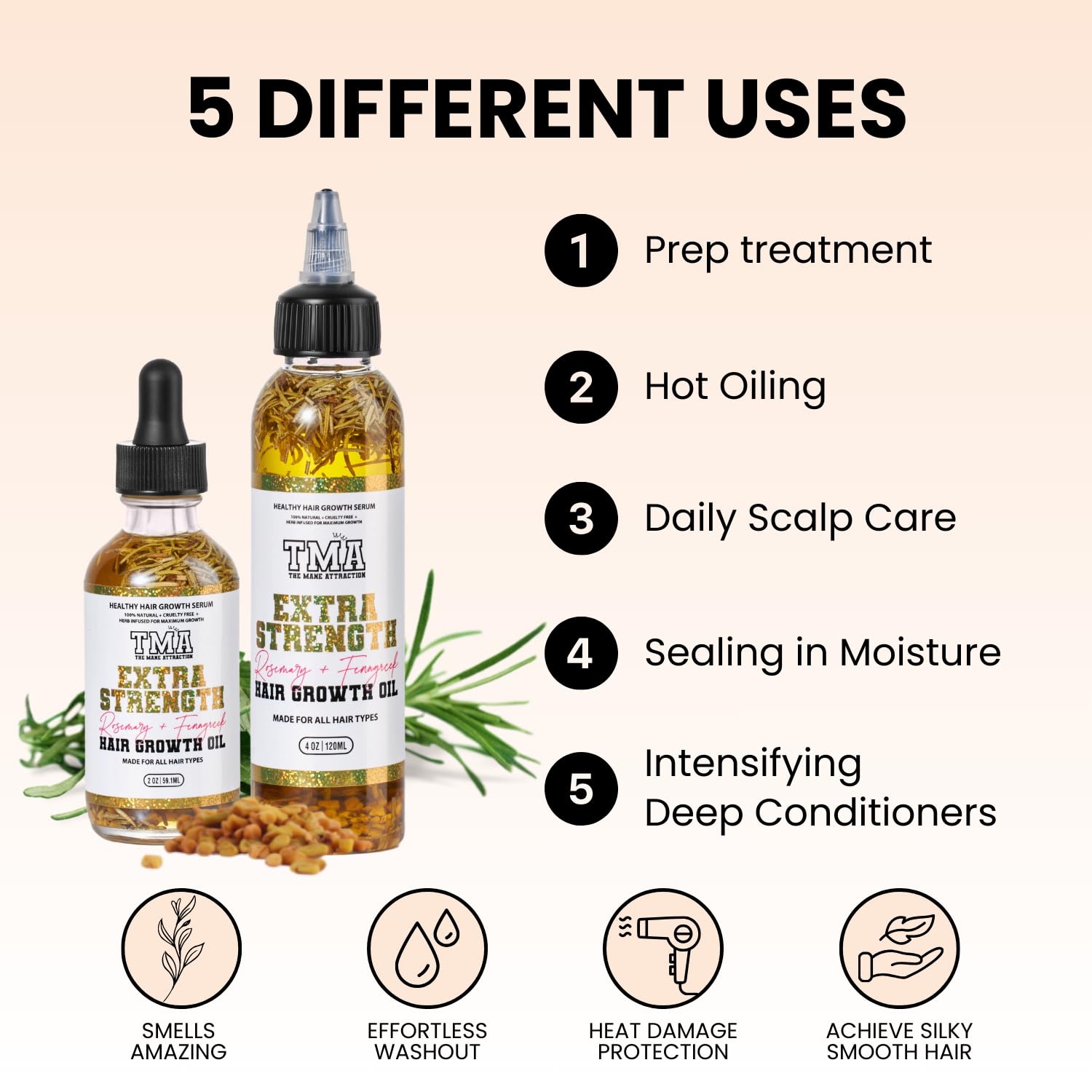 The Mane Attraction dry scalp relief with soothing herbs.