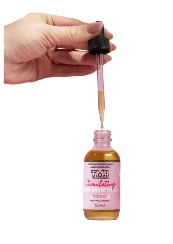 Packaging of The Mane Attraction Hair Oil with box for easy daily storage