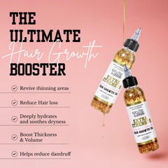 The Mane Attraction oil drop dispenses for precise scalp application.