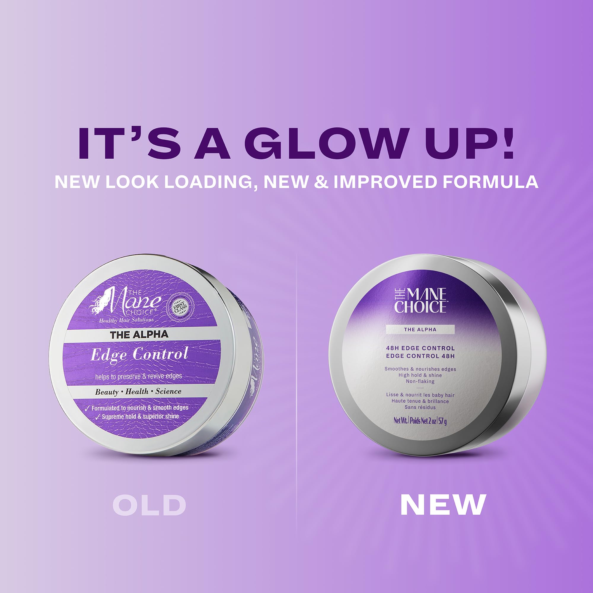 The Mane Choice Alpha 48H Edge Control tube application for quick smoothing and control