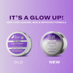 The Mane Choice Alpha 48H Edge Control tube application for quick smoothing and control