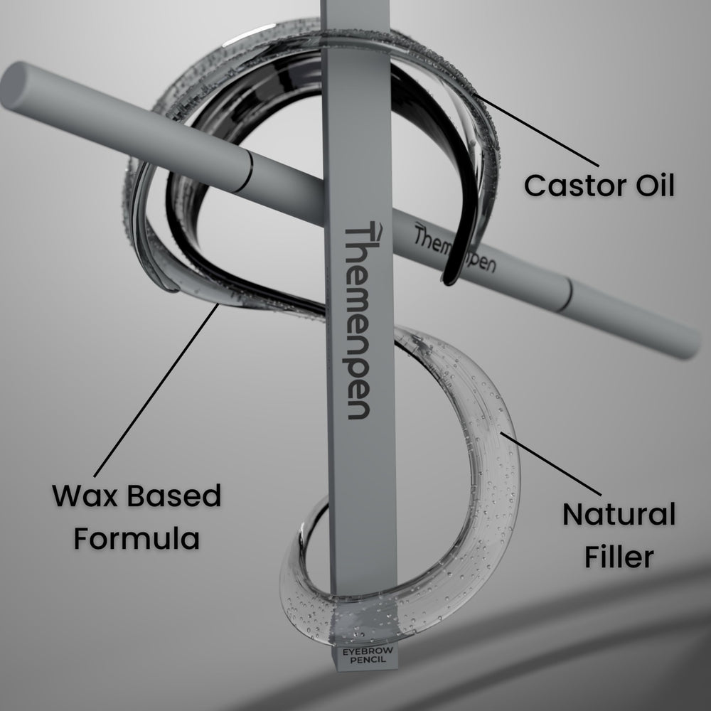 The Men Pen mustache-darkener adds definition for a clean facial frame.