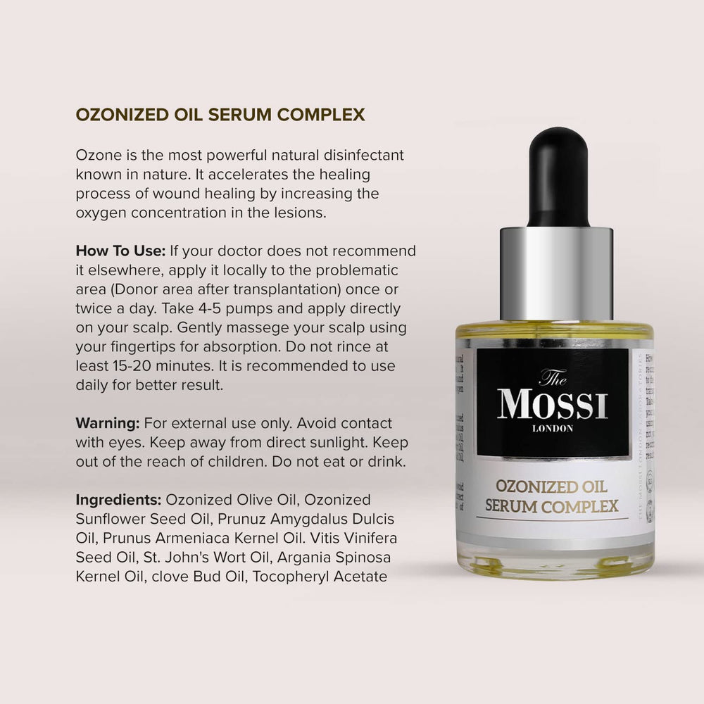 The Mossi London post-transplant care scene showing scalp comfort.
