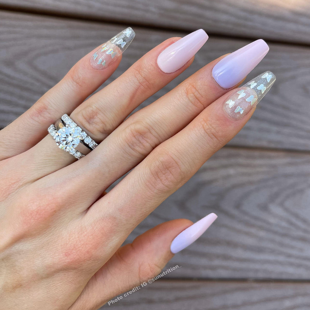 The Nailest Mariposa nails offer glossy and matte finishes for versatile looks