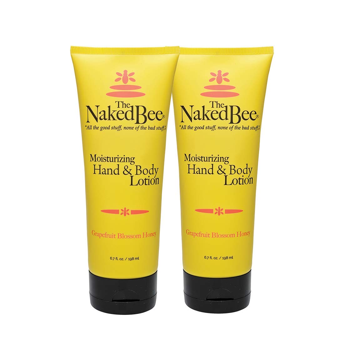 The Naked Bee Grapefruit Blossom Honey hand lotion bottle for daily moisturizing.