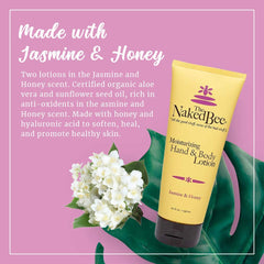 The Naked Bee Jasmine and Honey lotion pump enables easy, mess-free application.