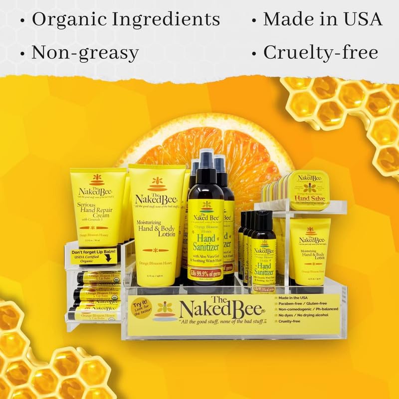 Creamy lotion texture demonstrating rich hydration from The Naked Bee.