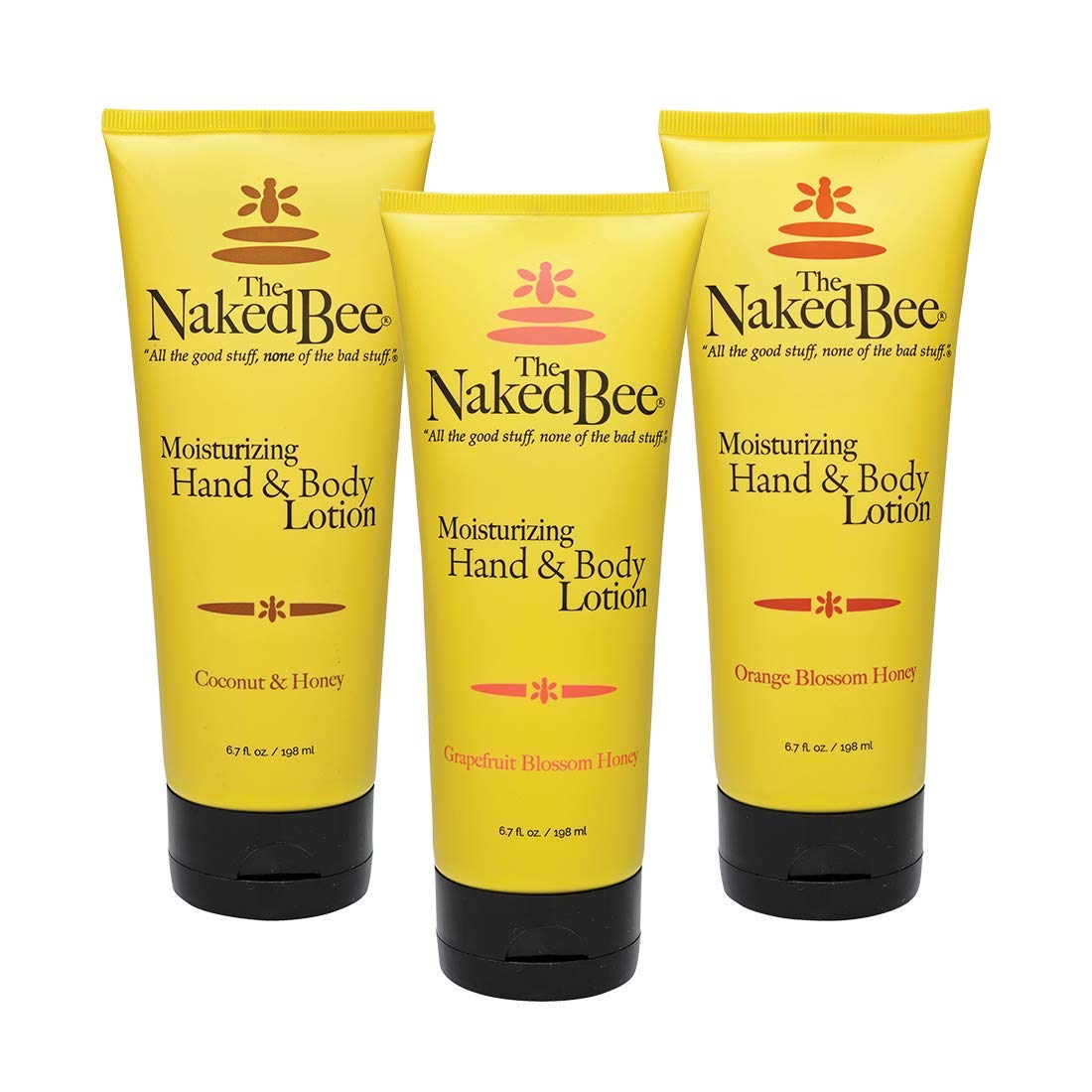 The Naked Bee orange blossom honey hand lotion tube for daily moisture.