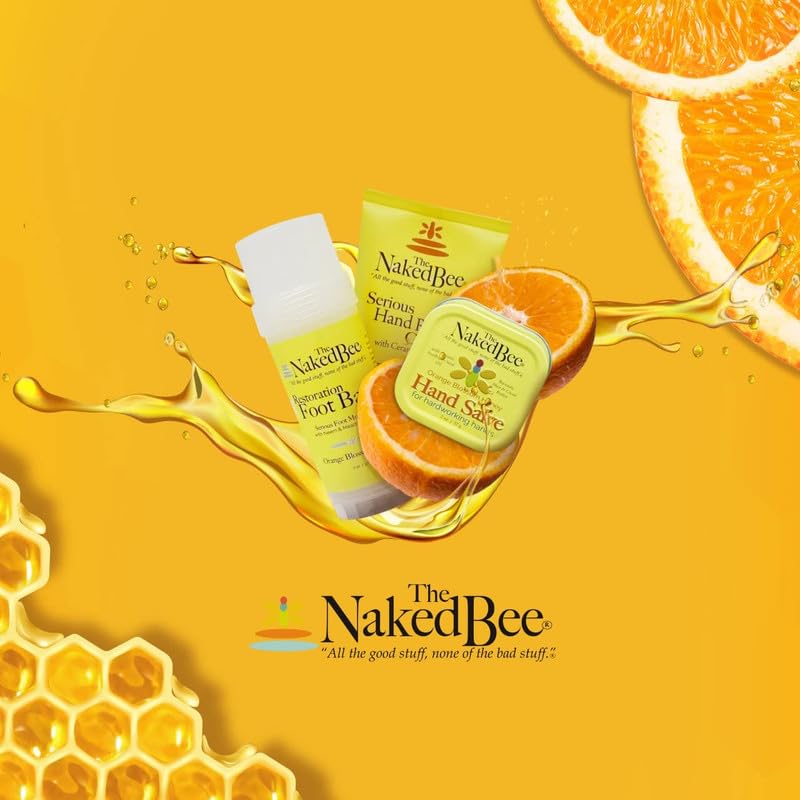 The Naked Bee display shows a convenient travel-ready 3-pack arrangement.