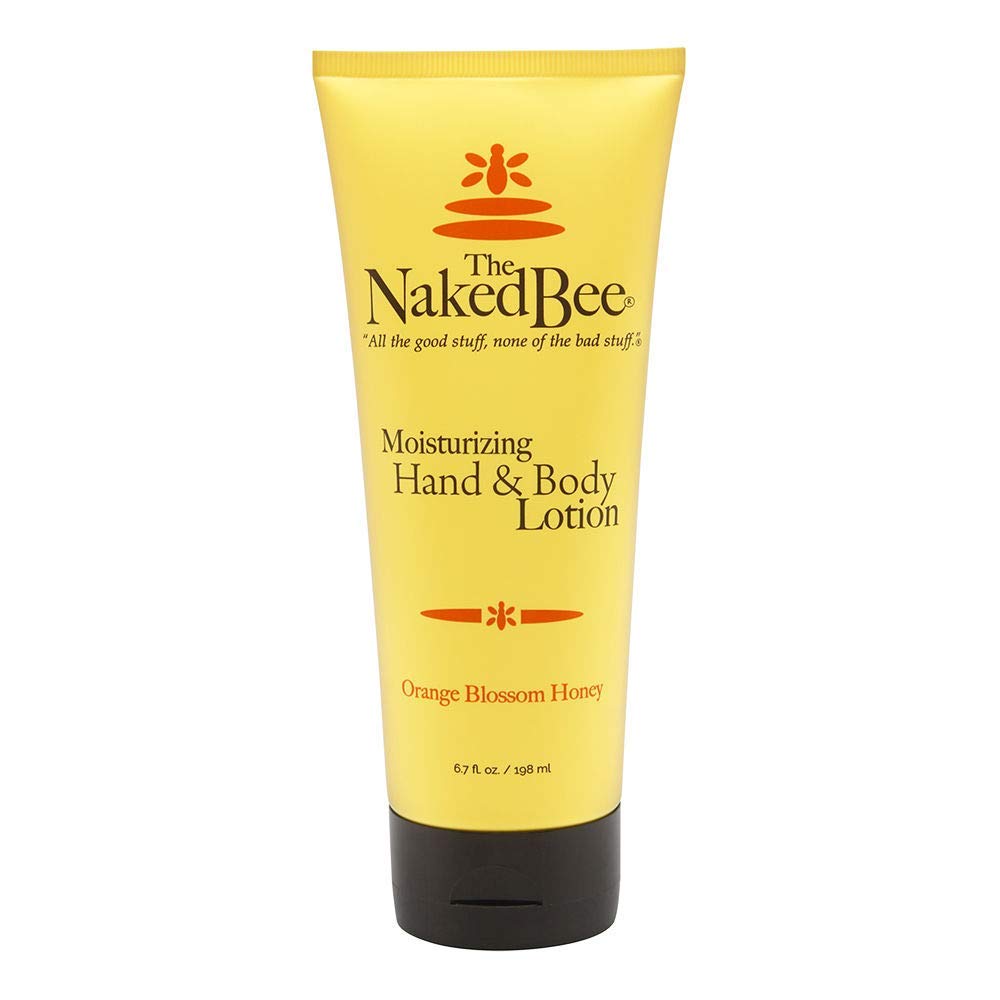 The Naked Bee Orange Blossom Honey lotion bottle offers lasting moisture for daily use.