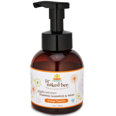 The Naked Bee Orange Popsicle Giggles bottle showing a gentle daily cleansing formula