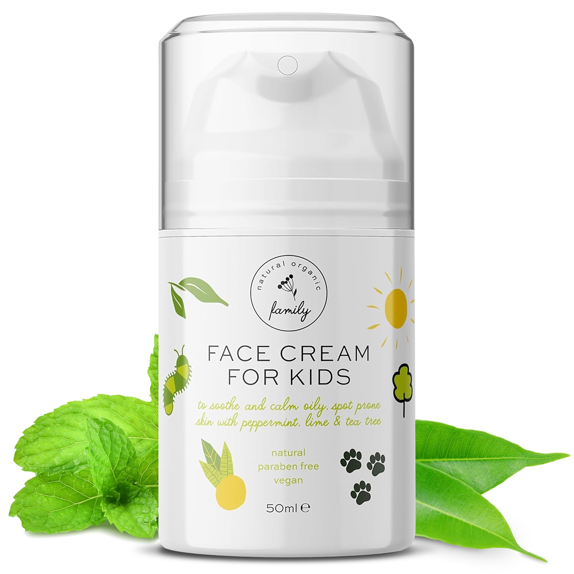 The Natural and Organic Family eco-friendly packaging conveys natural ingredients.