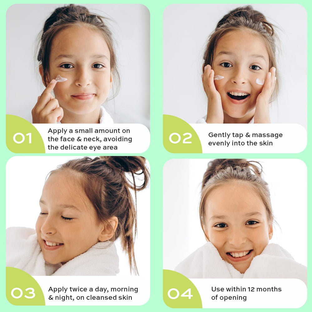 The Natural and Organic Family packaging highlights the 50ml size and gentle formula.