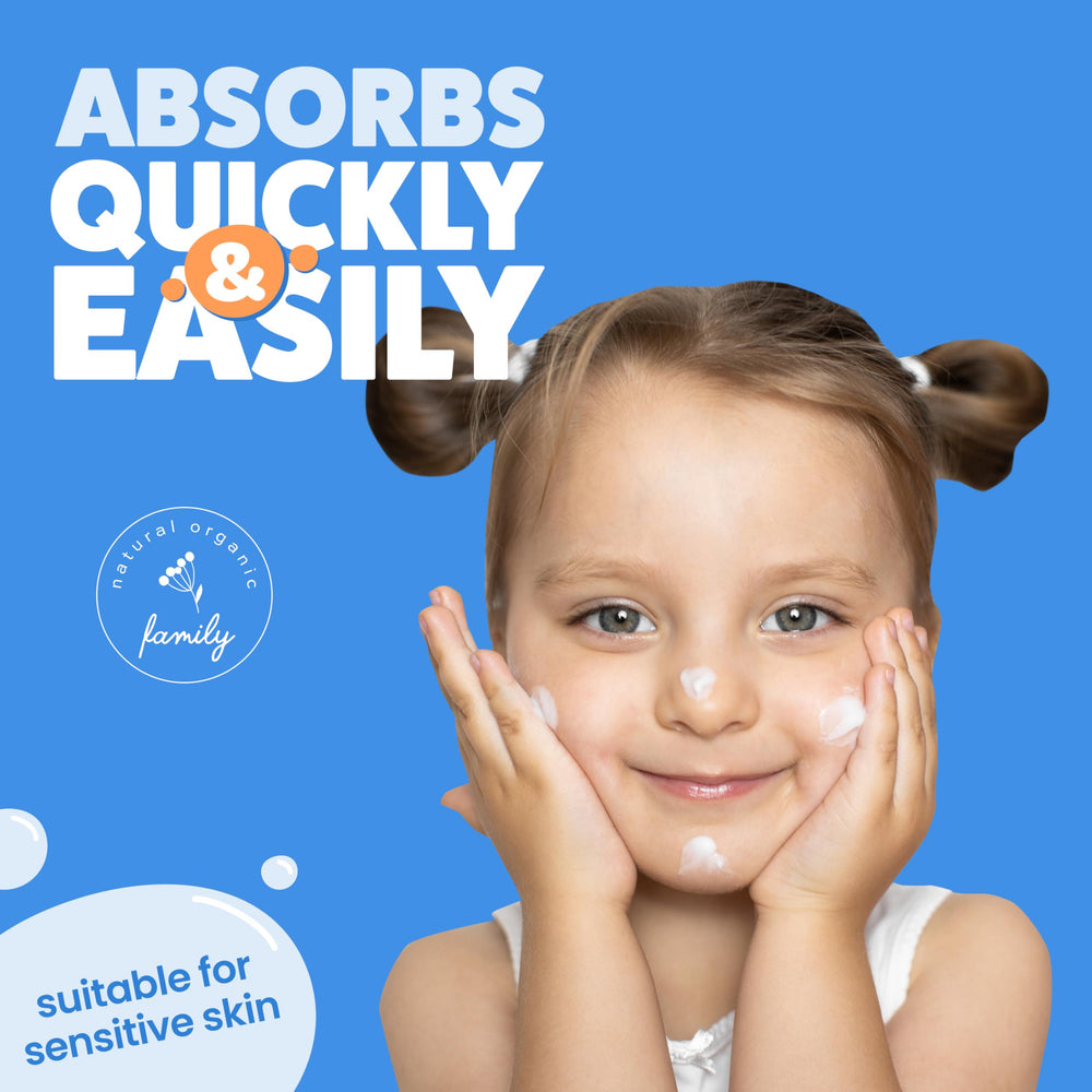 The Natural and Organic Family fragrance-free label on packaging signals a clean safe option.