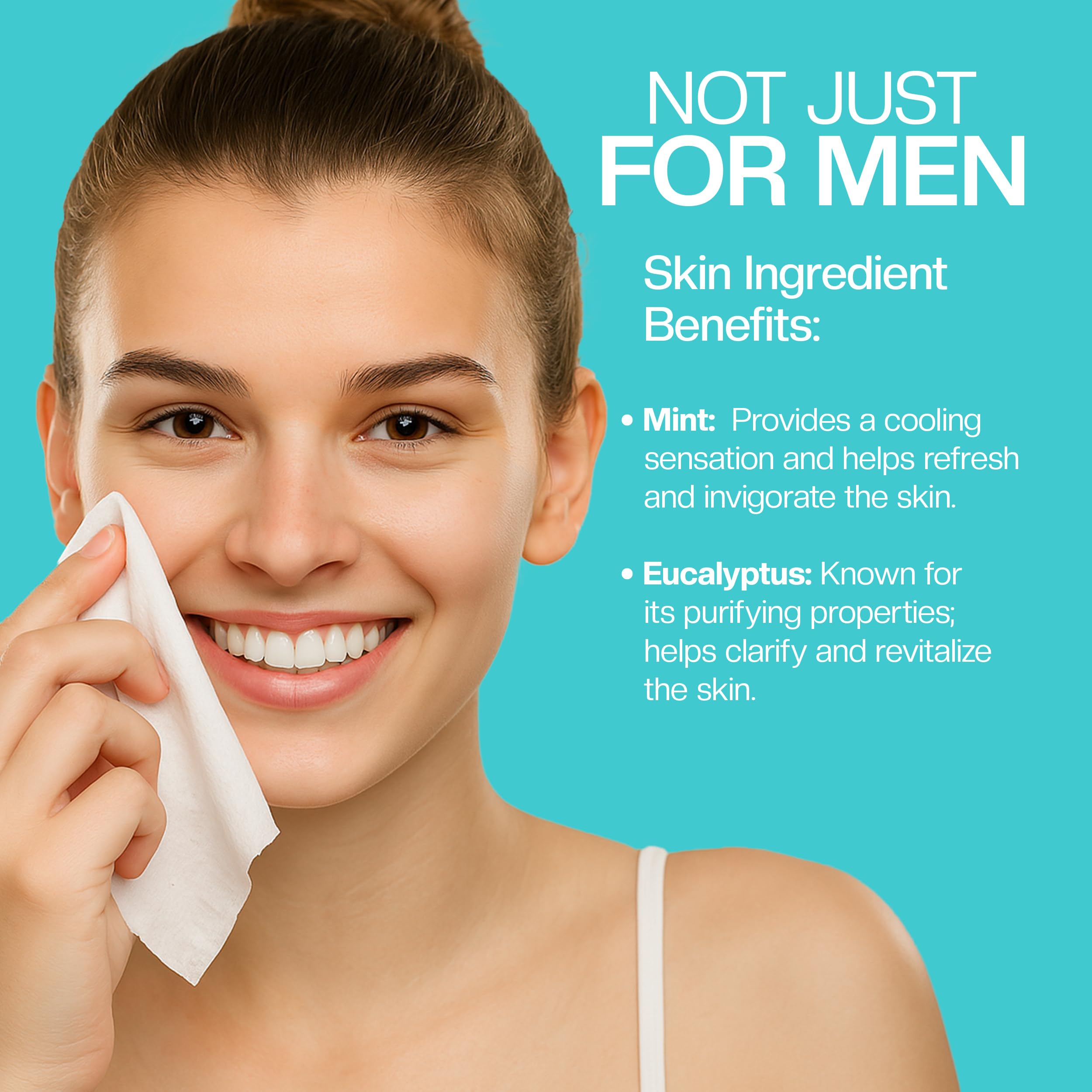 Close-up texture of Nobleman wipe for refreshing feel.