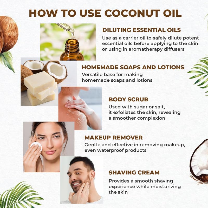 The Organic Forest coconut oil used as body oil after shower for soft skin