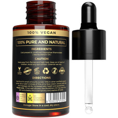 The Organic Forest Sea Buckthorn Oil deep red glow indicates rich nutrients