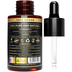 The Organic Forest sesame oil bottle for skin care glow and vitality.