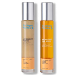 The Organic Pharmacy Antioxidant Face Serum bottle with pump for smoother, brighter skin.