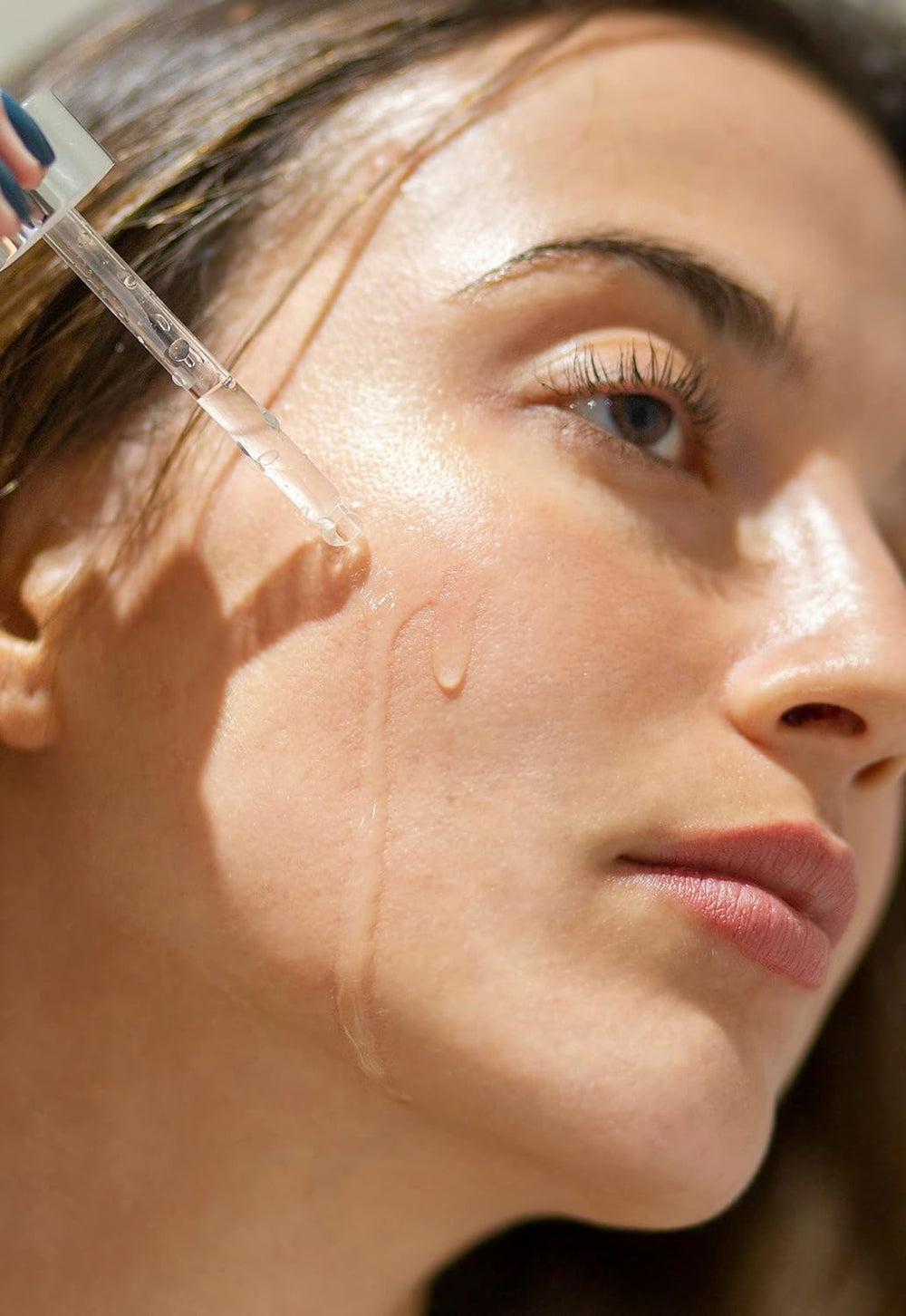The Organic Pharmacy Hyaluronic Acid Serum UK-made label on bottle.