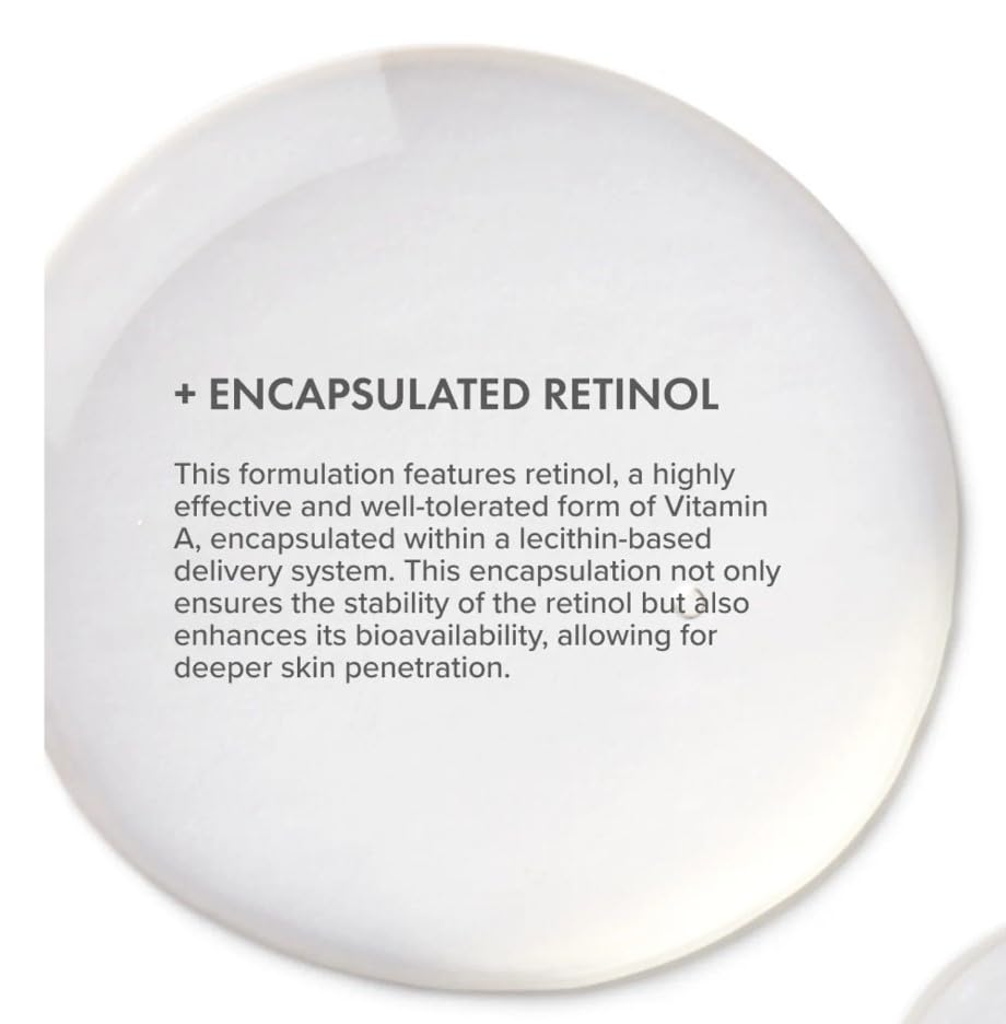 The Organic Pharmacy Retinol Night Serum 30ml texture shot highlights silky lightness on skin.