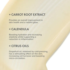 The Organic Pharmacy Vitamin Protection Face Cream ingredients calendula and carrot for nourishing care