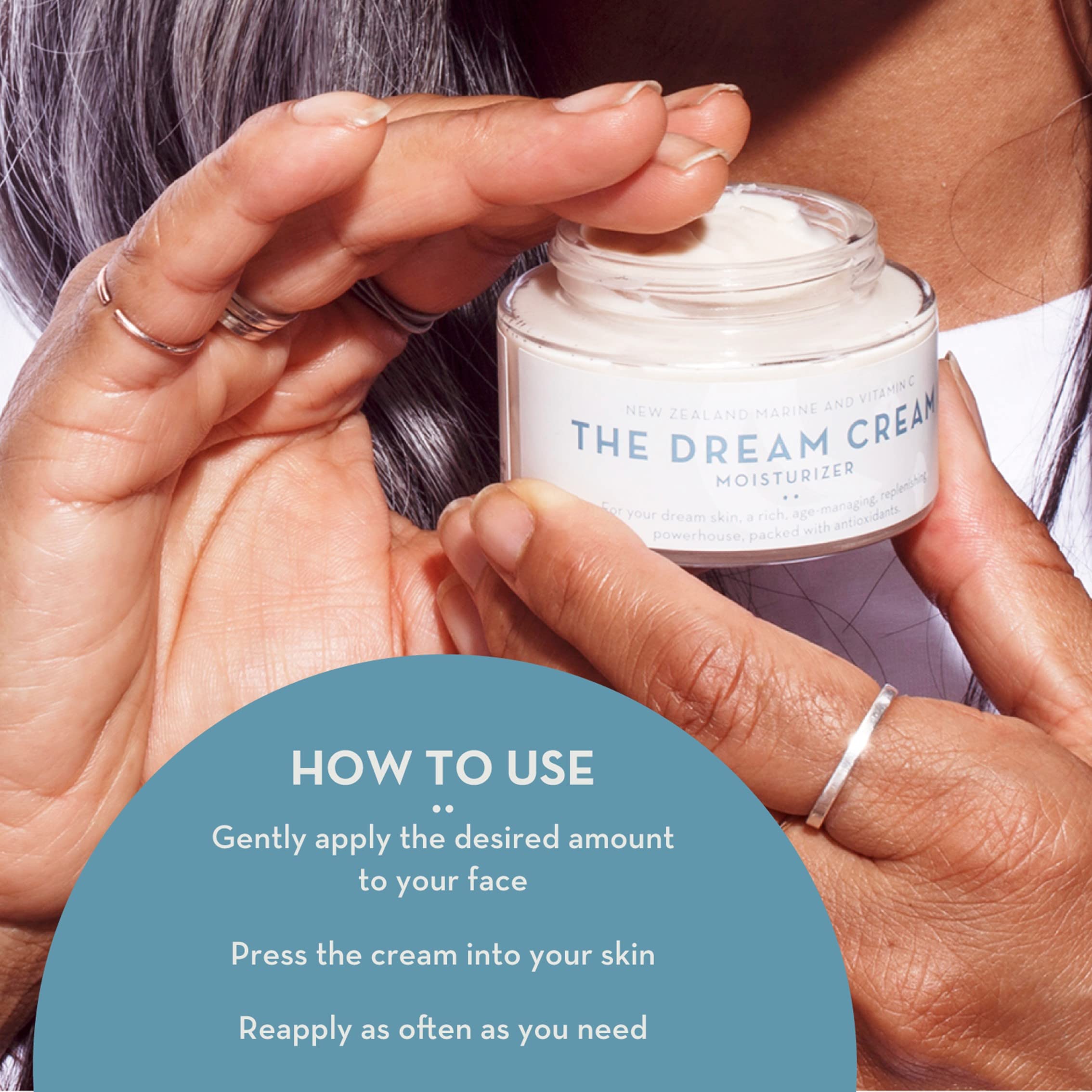 CO2 extraction badge on The Organic Skin Co Dream Cream bottle
